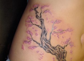 30 Artistic Cherry Blossom Tree Tattoo