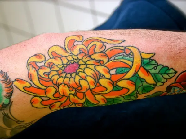 50 Best Chrysanthemum Tattoos and What They Mean 2023 Updated  Saved  Tattoo