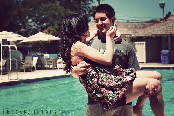 Couple By The Pool