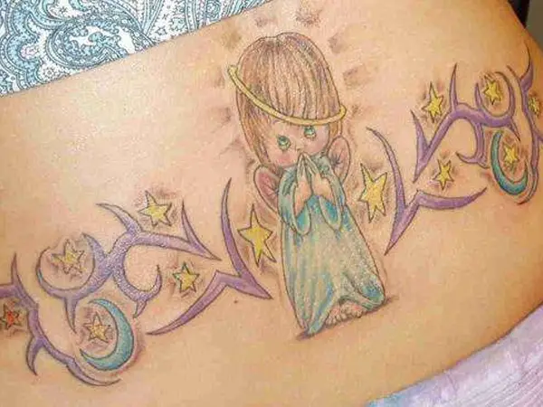 Cute Angel Halo Tattoo