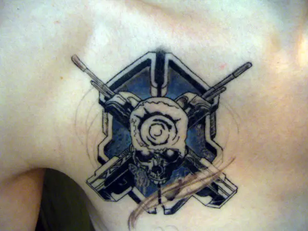 Halo Skull Tattoo Trophy