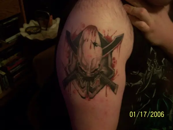 A Halo Reach Tattoo Fit for a Spartan  Hawty McBloggy Invites You to Play