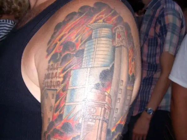 Building On Fire Tattoo