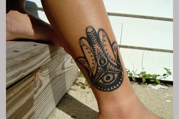 Protective Hamsa Tattoo