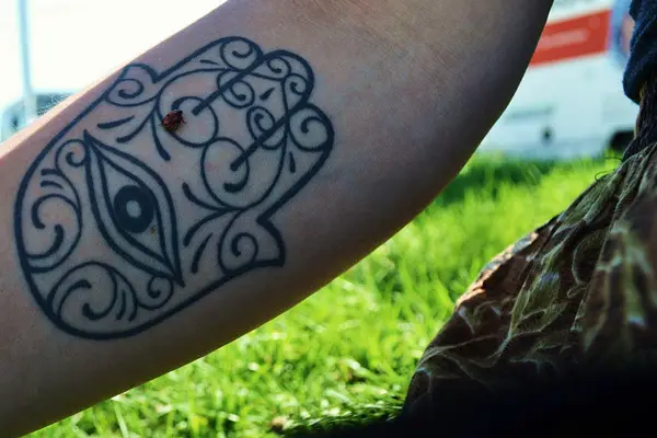 Vision Hamsa Tattoo