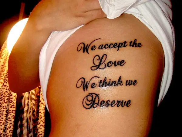 Deserve Love Tattoo