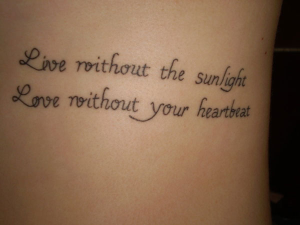 25 Warm Love Quote Tattoos Slodive