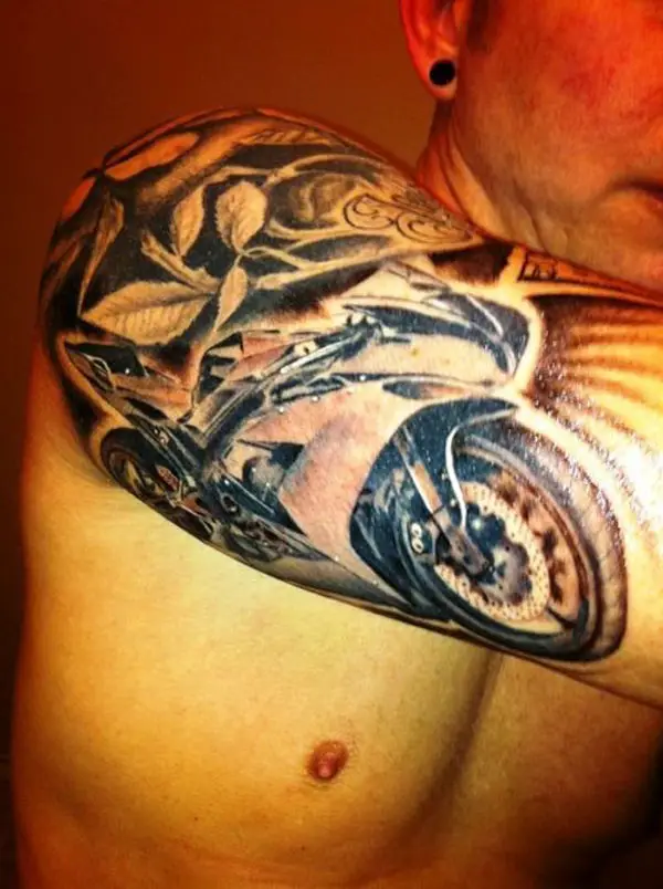 Tattoo uploaded by Xavier  Bike tattoo by Michiel van der Born bike  fixie biker cyclist biking sport traditional  Tattoodo