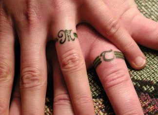30 Glamorous Wedding Ring Tattoos