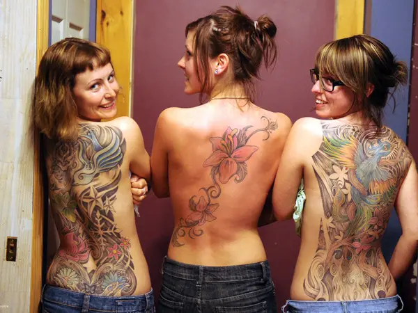 The Girly Tri in Nature Tattoos