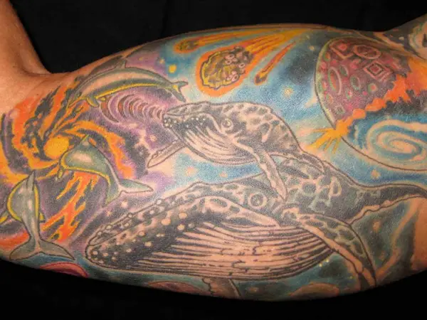 Tattoo of Aqua Life
