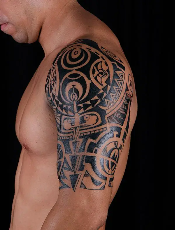 Tattoo uploaded by Pitbull Tattoo Patong Phuket Thailand  Polynesian Tattoo  PolynesianTattoos polynesiantattoo polynesian tattoooftheday tattoo  chest chesttattoo  Tattoodo