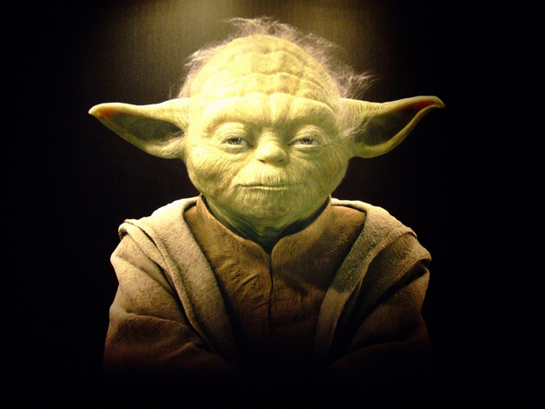 Glowing Yoda Background