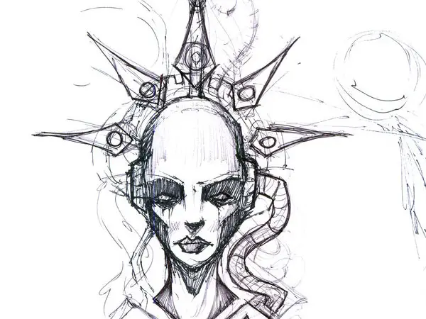 Face Tattoo Sketch