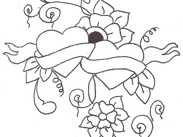 Flower Sketch Tattoo