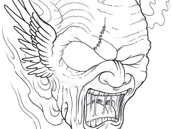 Monster Tattoo Sketch