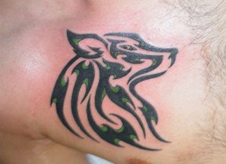 25 Spectacular Tribal Wolf Tattoo