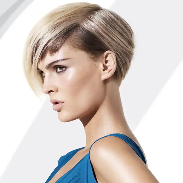 asymmetrical wedge haircut