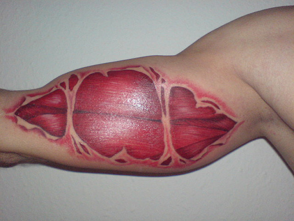 Bare Hand Muscle Tattoo