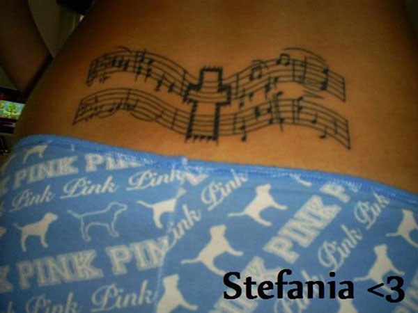 Black People Musical Tattoo