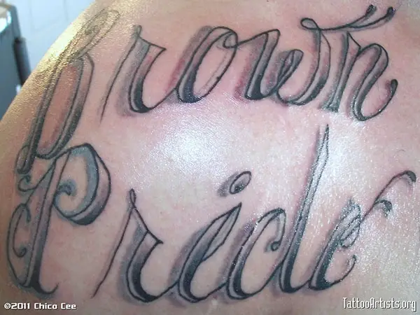 Awesome Font Tattoo
