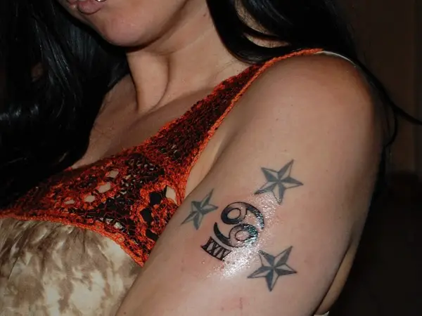 Roman 69 Tattoo With Stars