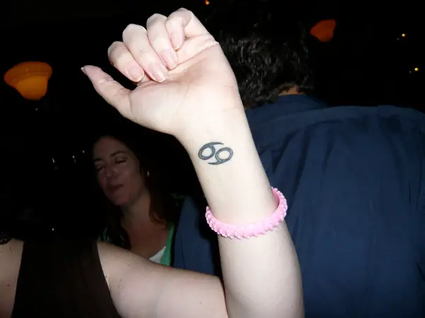 Simple Cancer Sign 69 Tattoo