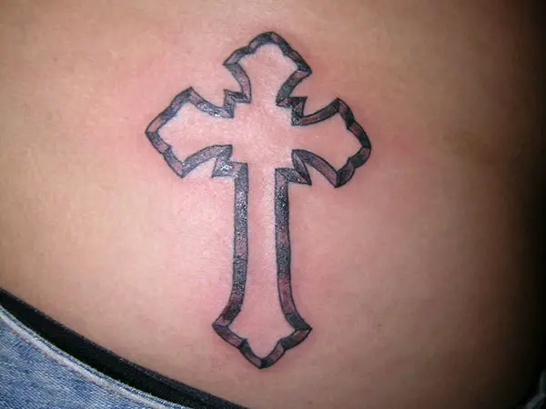 Outline Cross For Girl