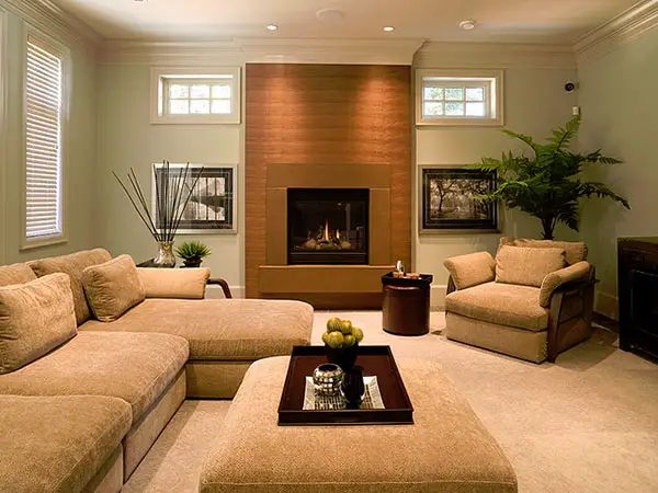 Brown Fireplace Surround Idea