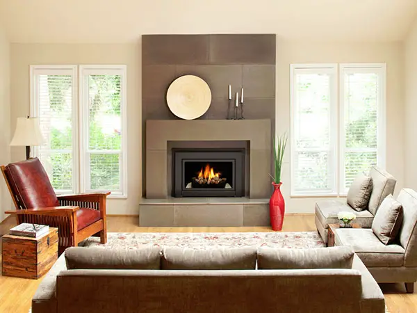 Geometrical Fireplace