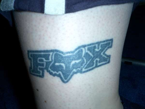 Filled Black Fox Racing Tattoo