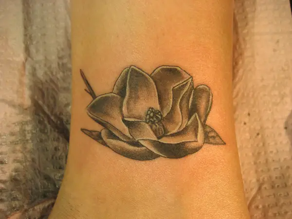 Sketchy Magnolia Tattoo