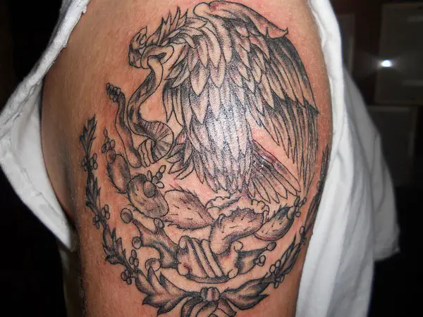 Snake And Eagle Tattoo