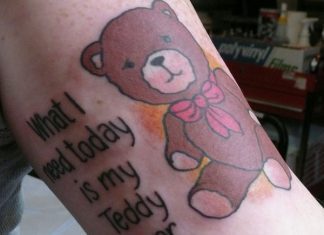 25 Sweet Teddy Bear Tattoos