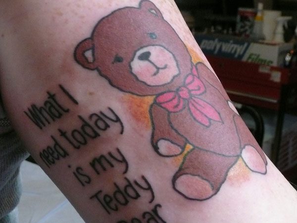 100 Lovable Teddy Bear Tattoo Designs with Meanings and Ideas  Body Art  Guru