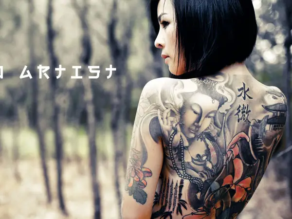 Back Woman's Tattoo