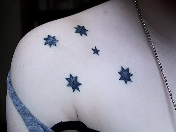 Blue Inked Southern Cross