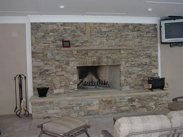 Stacked Stone Fireplace 25 Fascinating Designs Design Press