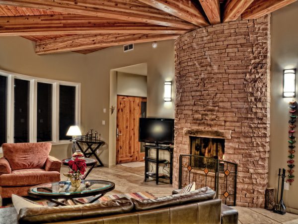 Stacked Stone Fireplace 25 Fascinating Designs Design Press