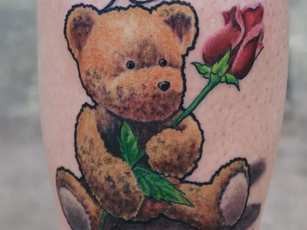 Teddy Bear ILU Tattoo