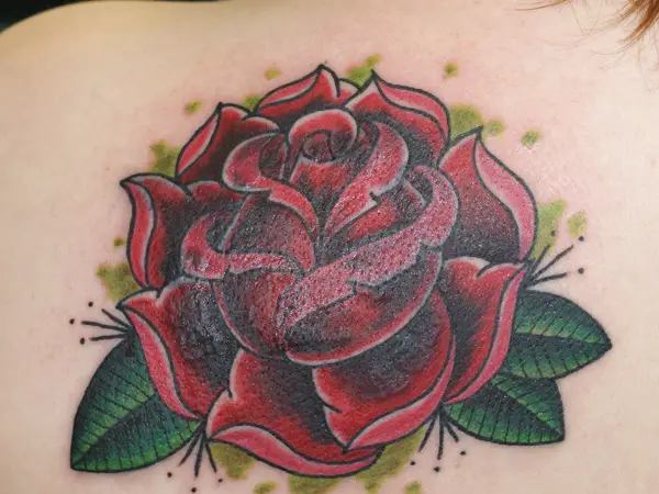 Traditional Rose Tattoos / Traditional tattoo Rose by speakproper on DeviantArt / Bold and beautiful roses for man by sean wright unique tattoos for men.