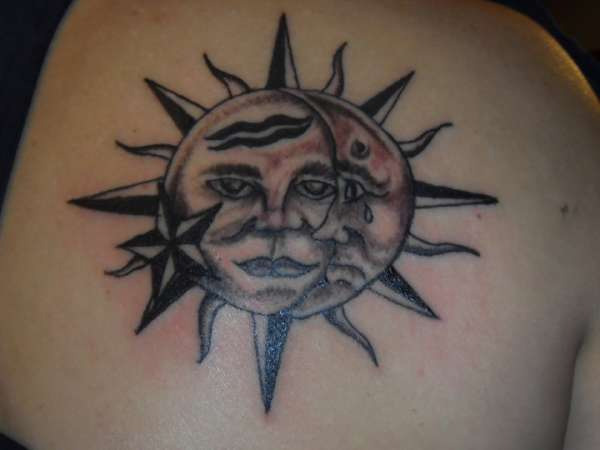 Sweaty Celestial Tattoo With Star