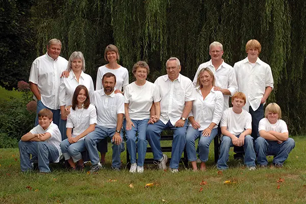 Denim Family Portrait