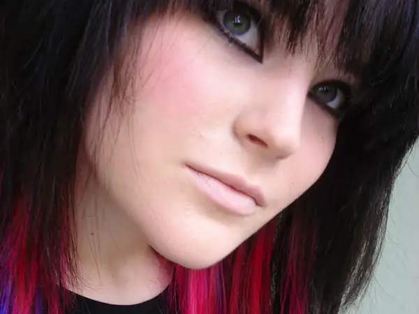 Black Magenta Hair Color