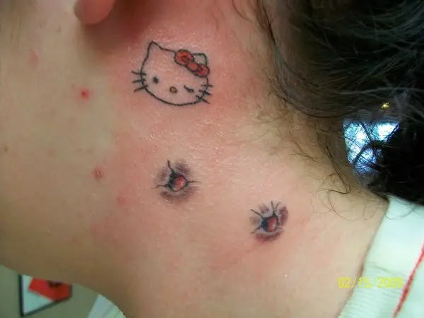 Hello kitty tattoo hires stock photography and images  Alamy