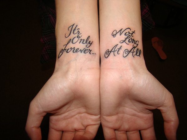 25 Glorious Love Tattoo Quotes - SloDive