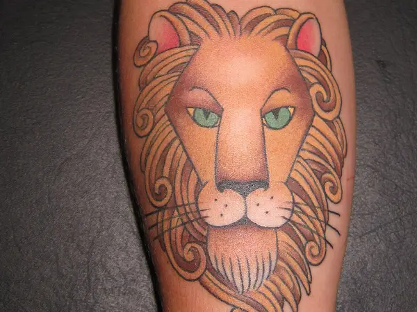 Decorative Lion and Flower Tattoo  Tattoo Ink Master