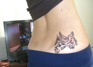25 Cheerful Love Bird Tattoos