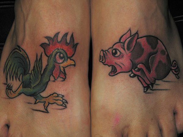 What is the significance of a pig and rooster tattoo  Quora