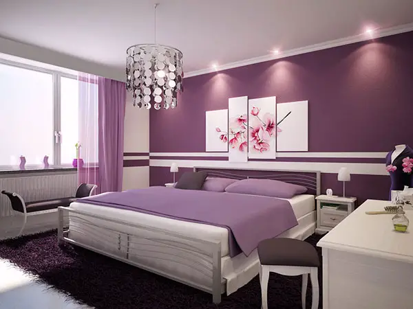 Purple Wine Bedroom